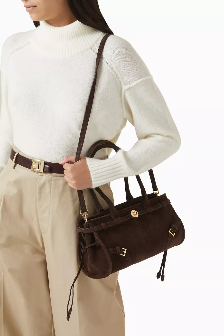 MANC Baby Jane Shoulder Bag in Suede