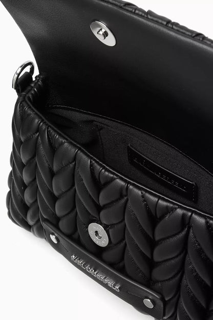 Karl Lagerfeld K/Weave Crossbody Bag in Leather