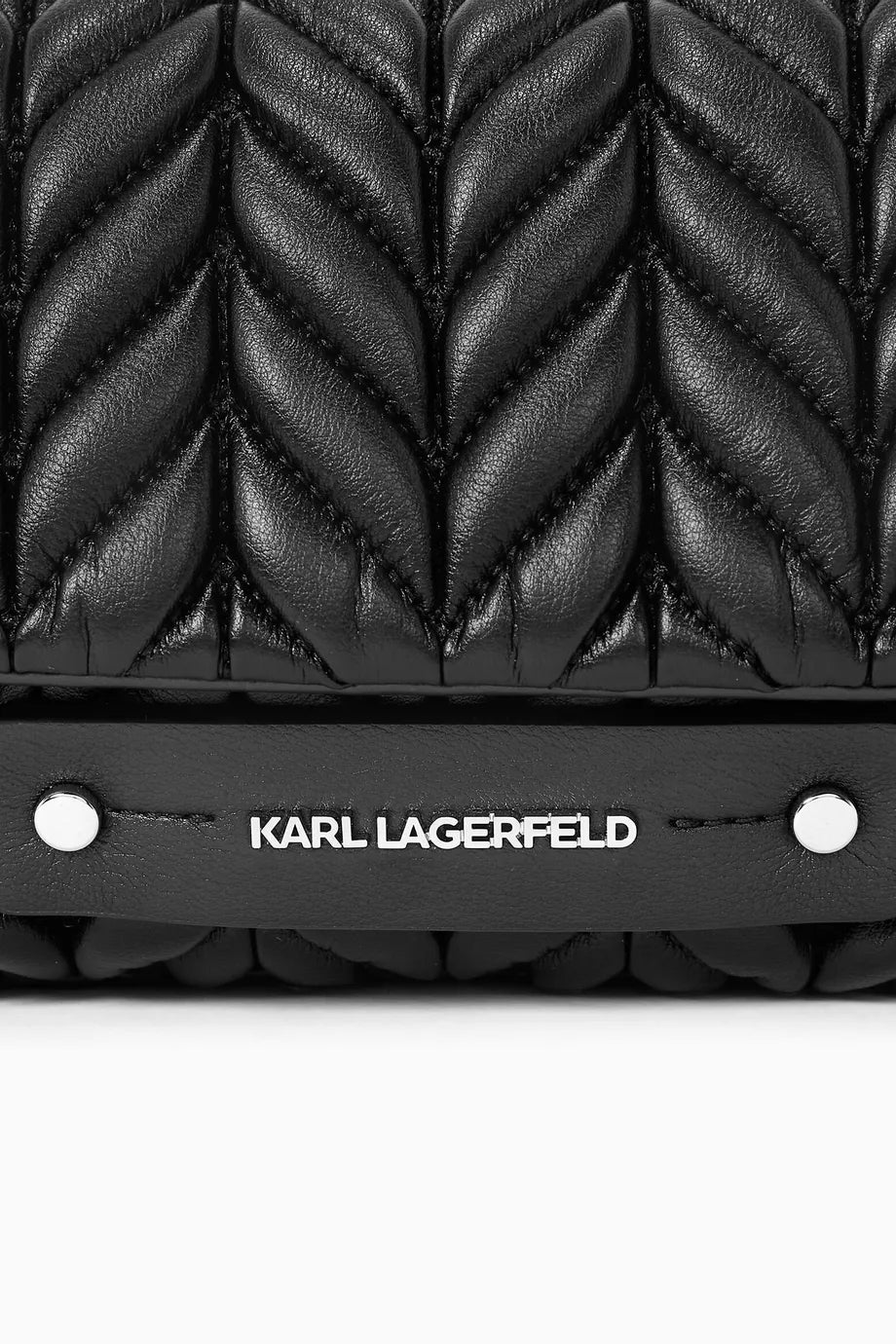 Karl Lagerfeld K/Weave Crossbody Bag in Leather