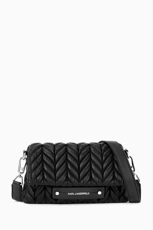 Karl Lagerfeld K/Weave Crossbody Bag in Leather