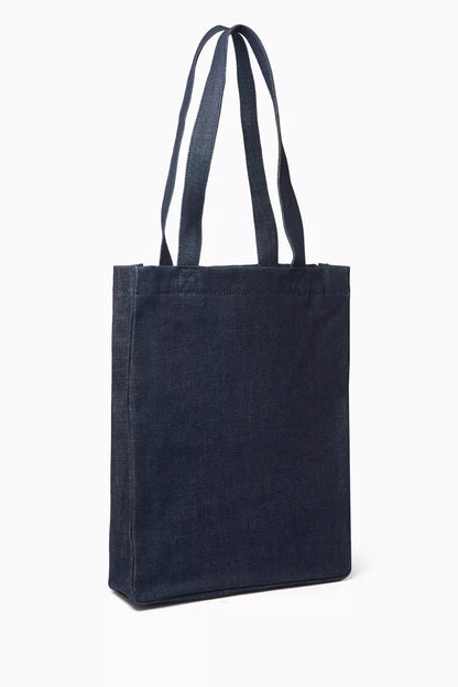 A.P.C. Lou Asics Tote Bag in Denim