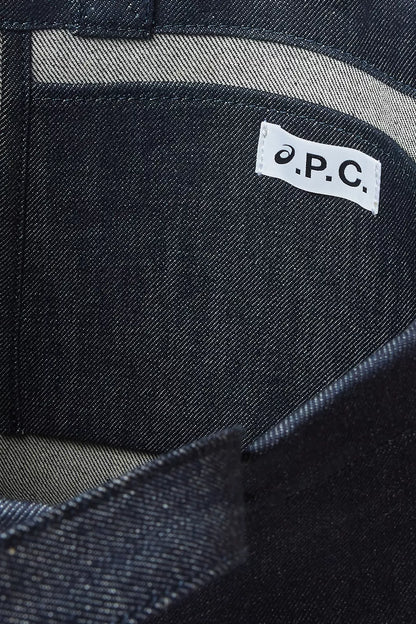 A.P.C. Lou Asics Tote Bag in Denim