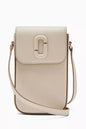 Marc Jacobs The Clover Phone Crossbody Bag in Leather Cloud White