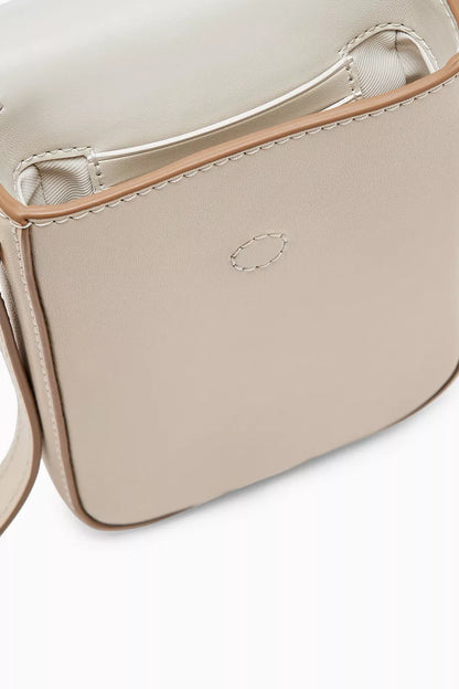 Marc Jacobs The Clover Phone Crossbody Bag in Leather Cloud White