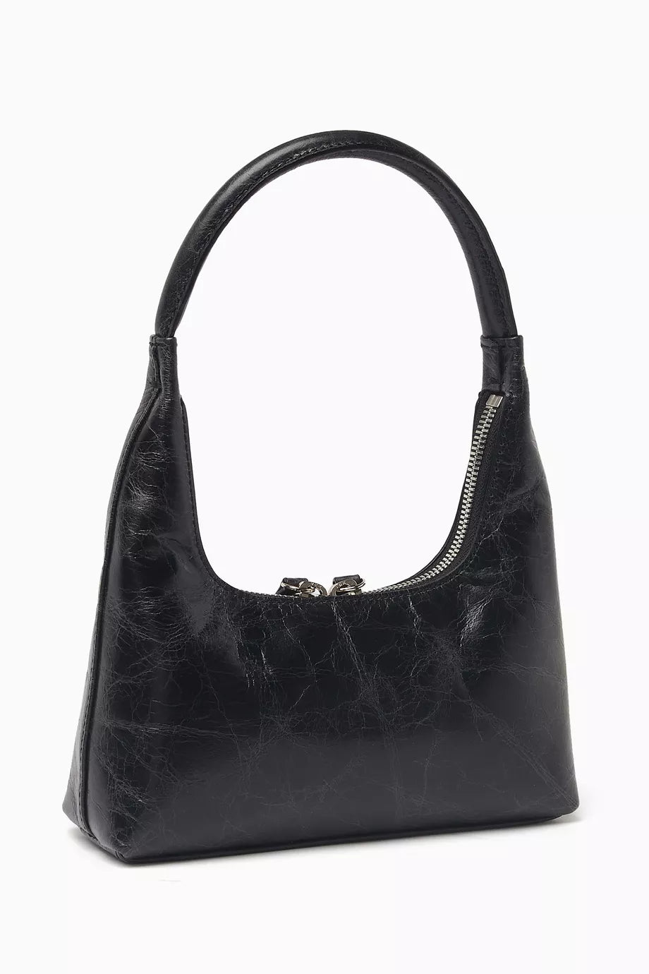 MARGE SHERWOOD Mini Hobo Shoulder Bag in Crinkled Leather