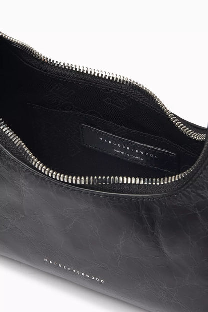 MARGE SHERWOOD Mini Hobo Shoulder Bag in Crinkled Leather