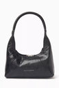 MARGE SHERWOOD Mini Hobo Shoulder Bag in Crinkled Leather