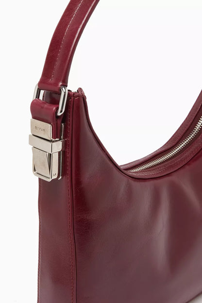BY FAR Small Rhea Shoulder Bag in Creased Leather