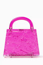 L'AFSHAR Eva Crushed Ice Top-handle Bag in Acrylic