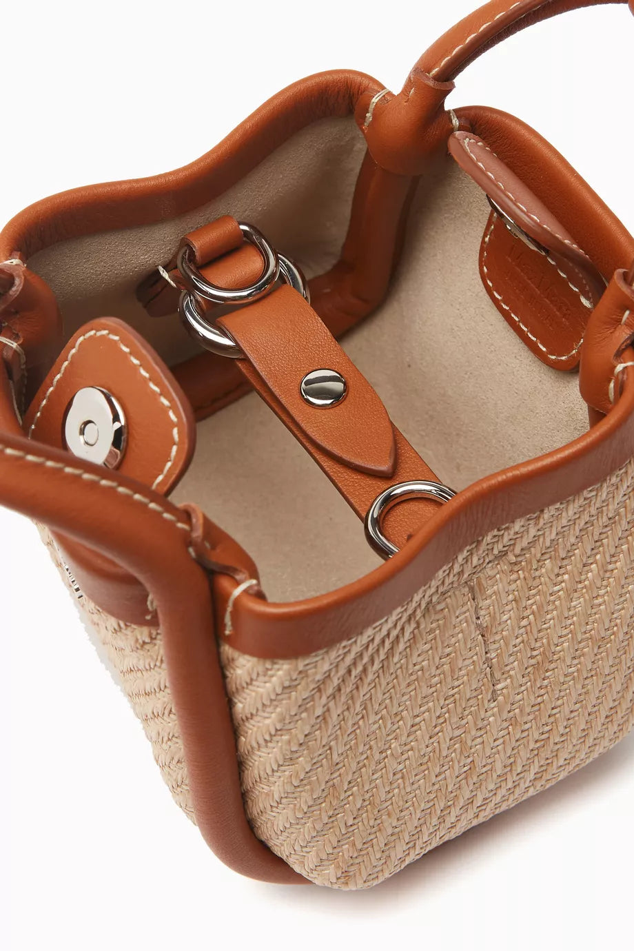 Max Mara Summermini Top-handle Bag in Raffia