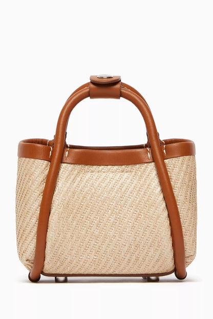 Max Mara Summermini Top-handle Bag in Raffia