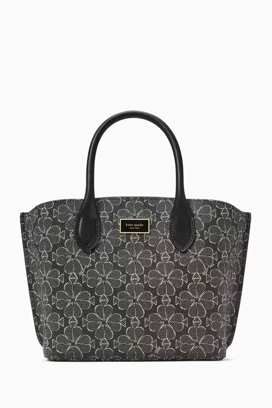 Kate Spade Suite Crossbody Tote Bag in Floral Jacquard - Black