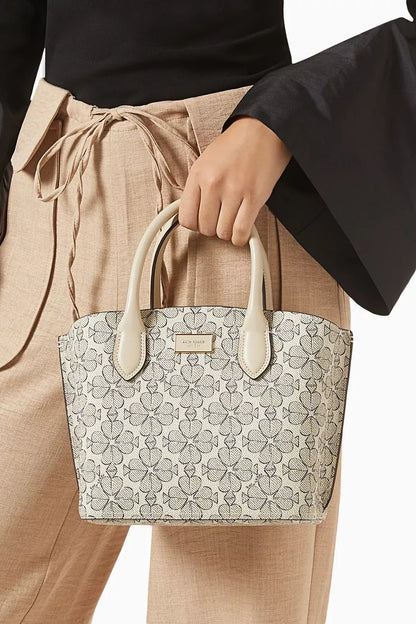 Kate Spade Suite Crossbody Tote Bag in Floral Jacquard - Neutral