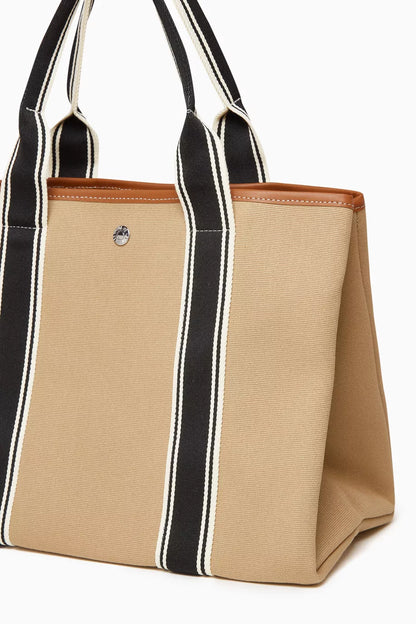 Rue de Verneuil Medium Traversée Tote Bag in Linen Canvas