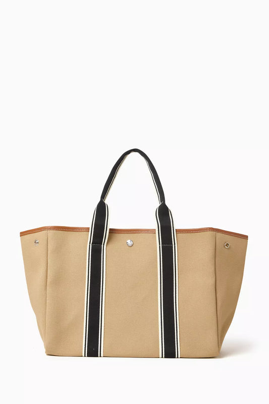 Rue de Verneuil Medium Traversée Tote Bag in Linen Canvas