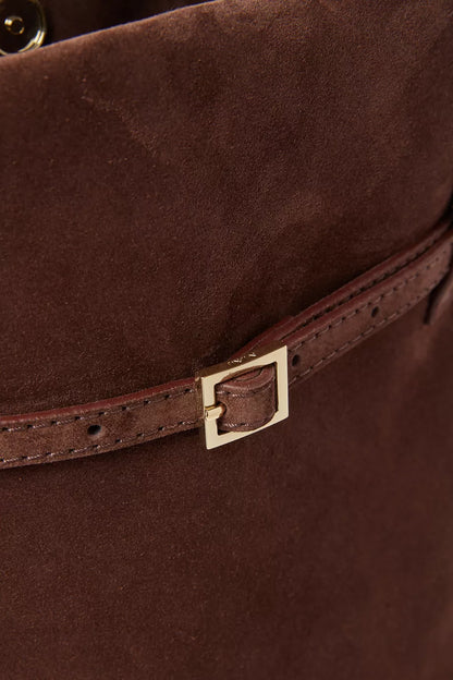 Manu Atelier Mini Tote Du Jour Bag in Suede