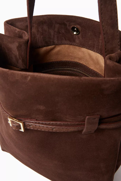 Manu Atelier Mini Tote Du Jour Bag in Suede