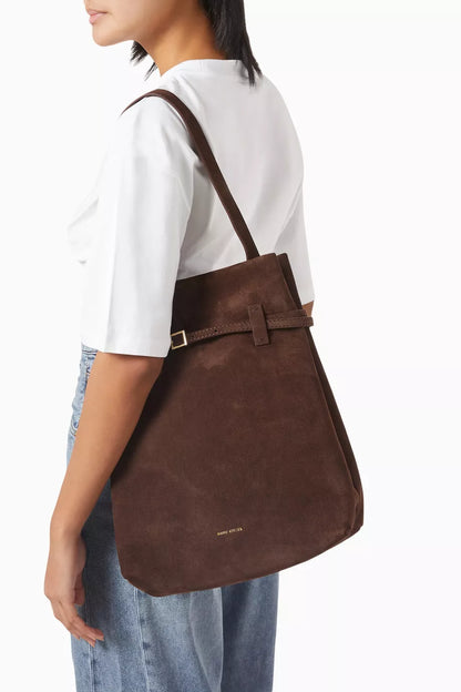 Manu Atelier Mini Tote Du Jour Bag in Suede