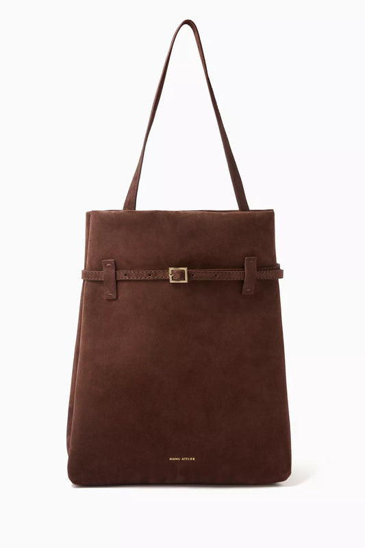 Manu Atelier Mini Tote Du Jour Bag in Suede