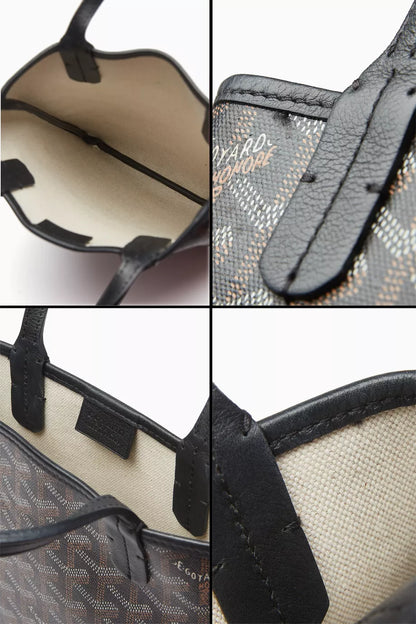 Goyard Vintage Poitiers Bucket Bag in Goyardine Canvas