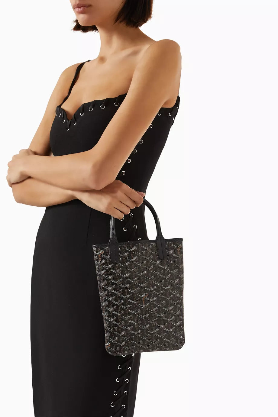 Goyard Vintage Poitiers Bucket Bag in Goyardine Canvas