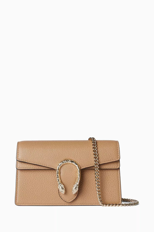 Gucci Mini Dionysus Shoulder Bag in Grainy Leather