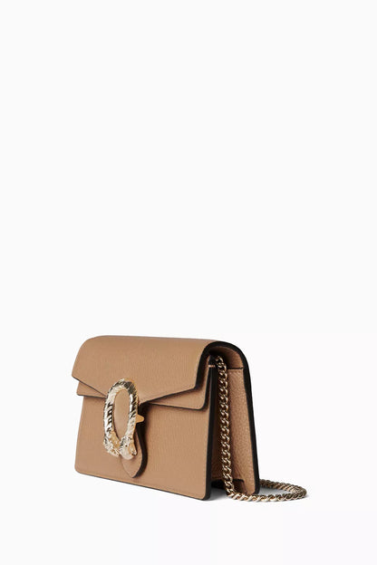 Gucci Mini Dionysus Shoulder Bag in Grainy Leather