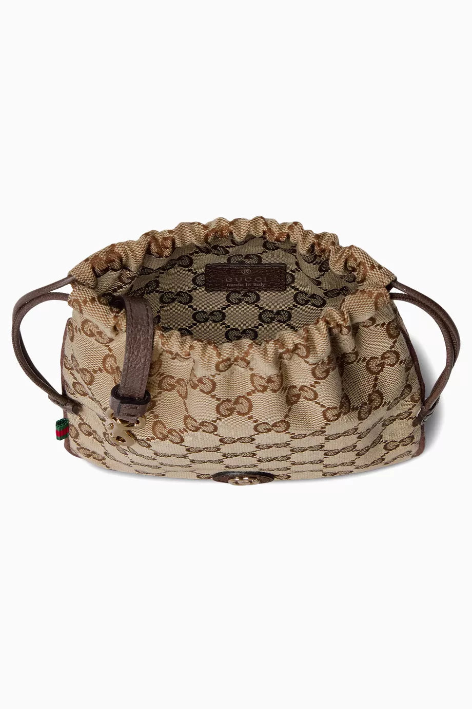 Gucci Minuet Mini Charm Pouch in GG canvas