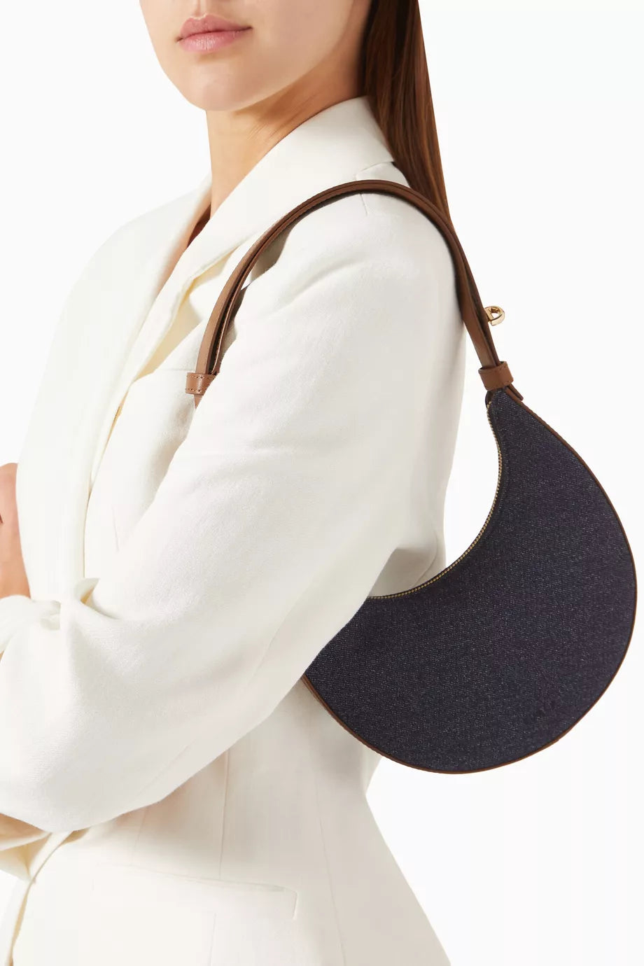 Furla Mini Delizia Shoulder Bag in Denim