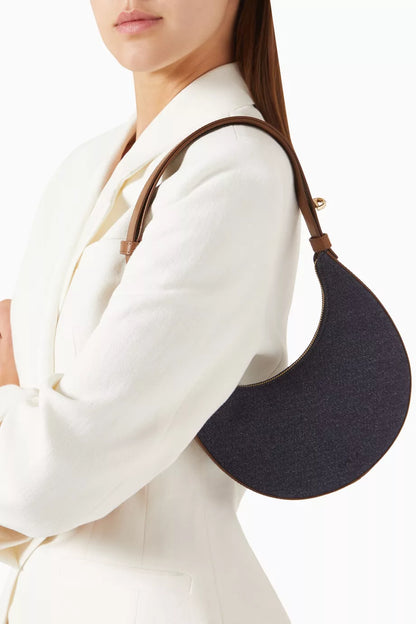 Furla Mini Delizia Shoulder Bag in Denim