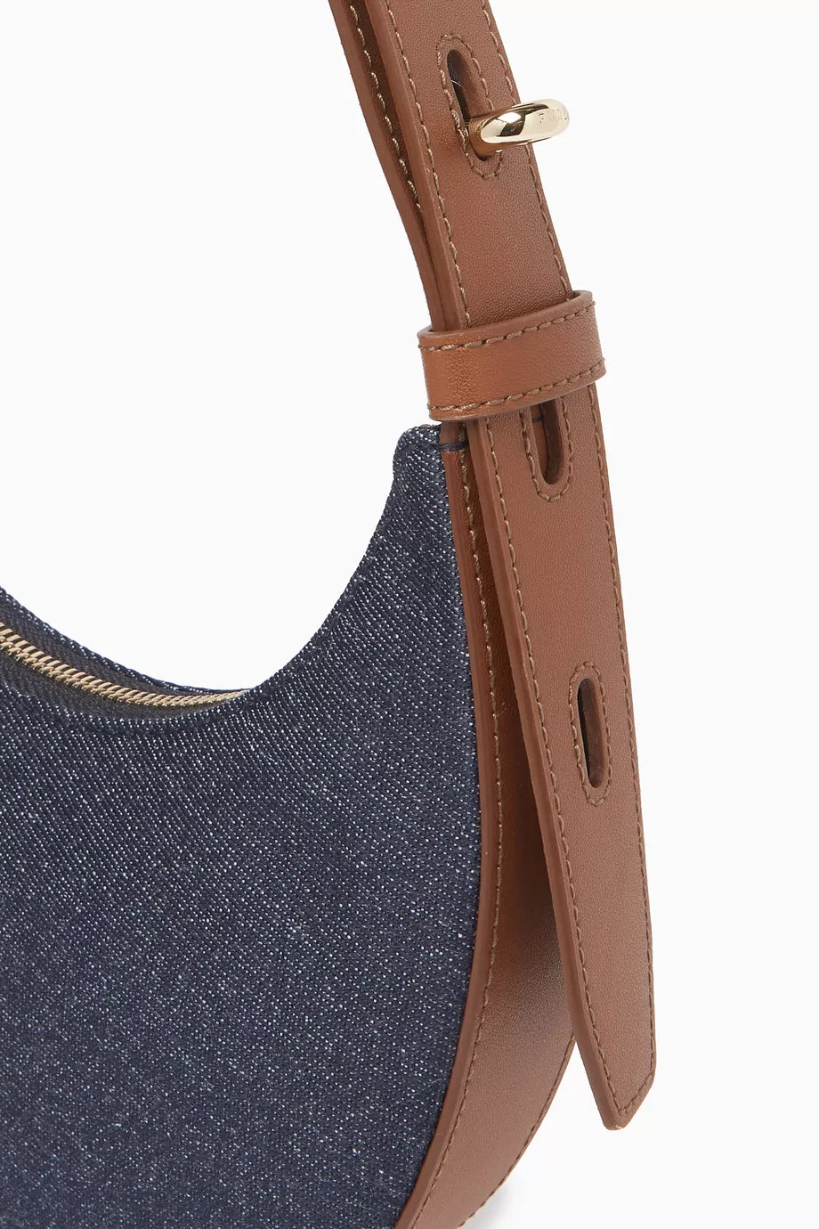 Furla Mini Delizia Shoulder Bag in Denim