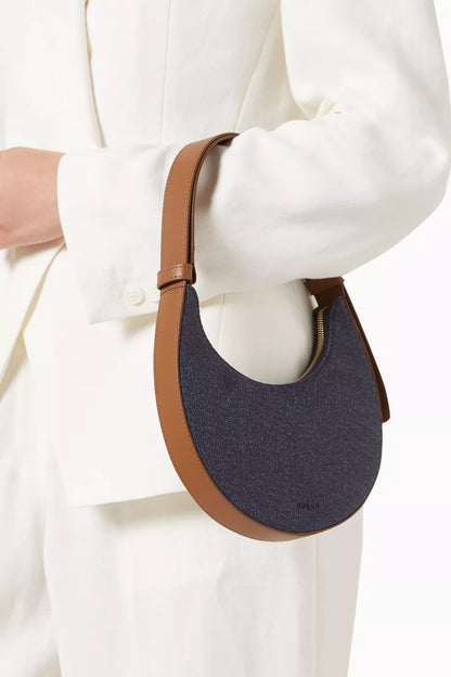 Furla Mini Delizia Shoulder Bag in Denim