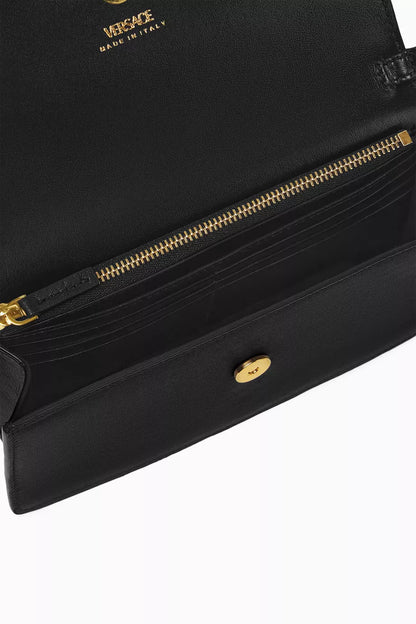 Versace Medusa '95 Wallet on Chain in Leather - Black
