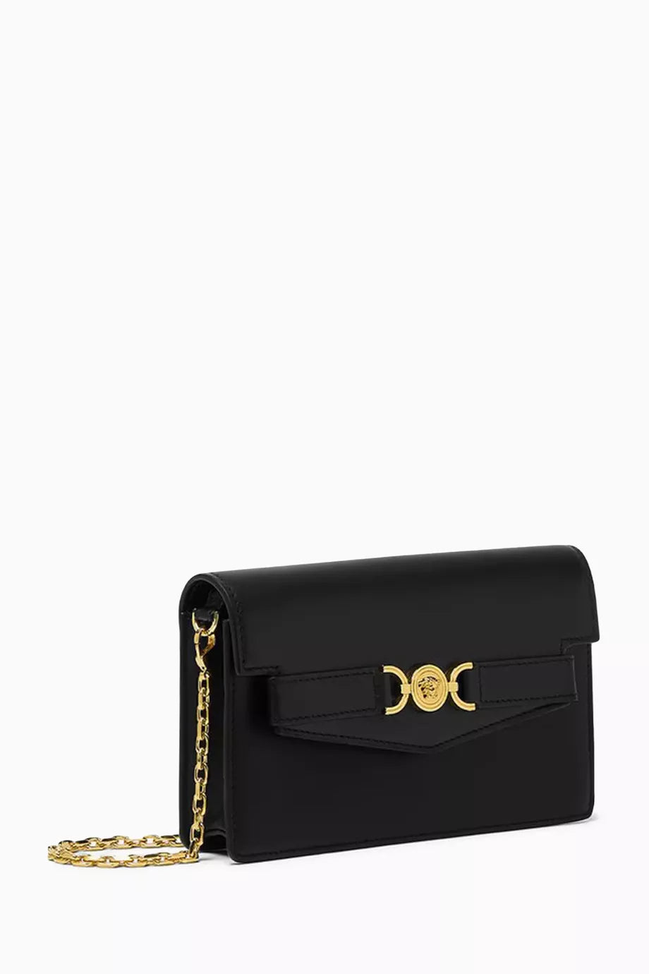 Versace Medusa '95 Wallet on Chain in Leather - Black