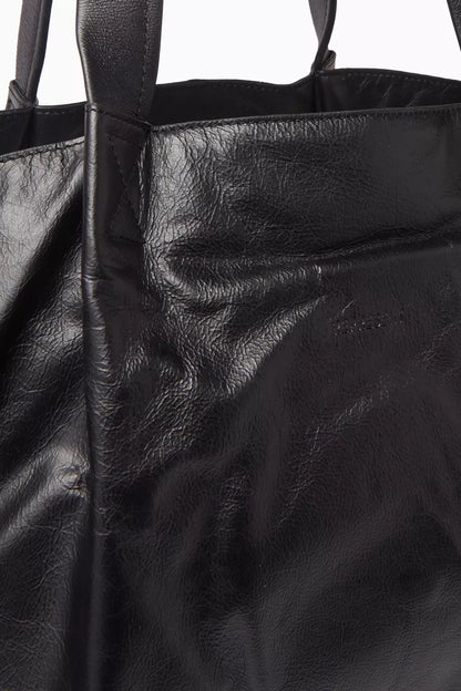 REPRESENT Large Pleat Tote Bag in Leather