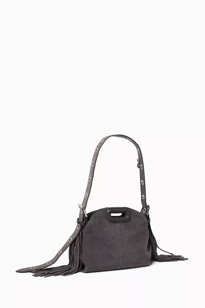 Maje Mini Miss M Bag in Suede