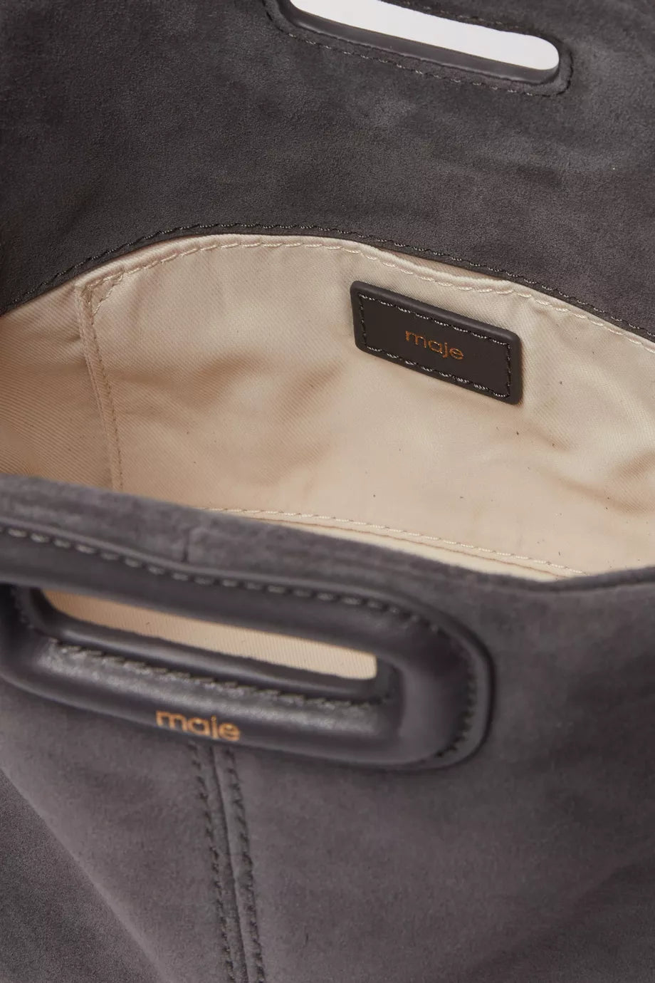 Maje Mini Miss M Bag in Suede