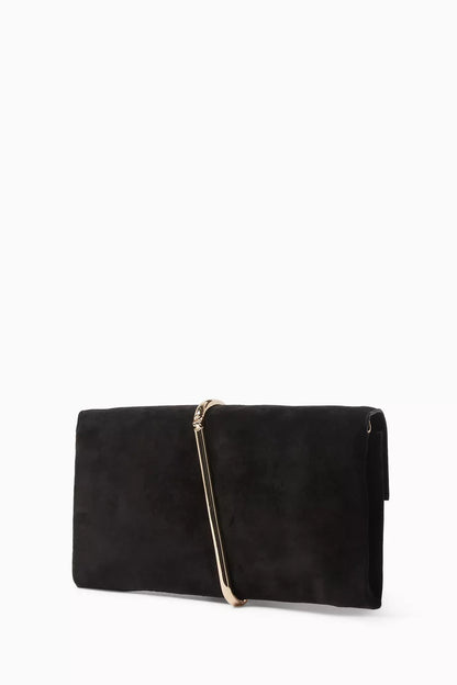 Simkhai Amaya Clutch in Calfskin Suede