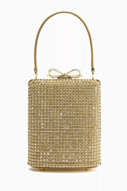 Self-Portrait Mini Crystal Top-handle Bag