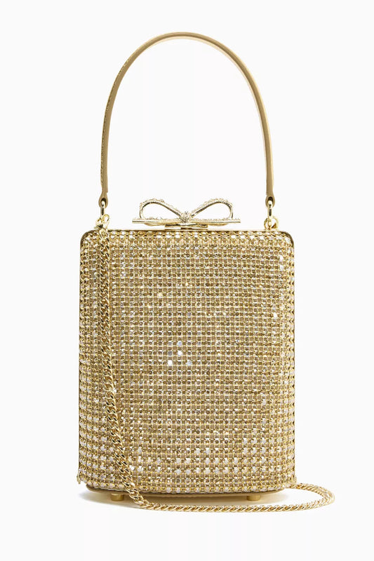 Self-Portrait Mini Crystal Top-handle Bag