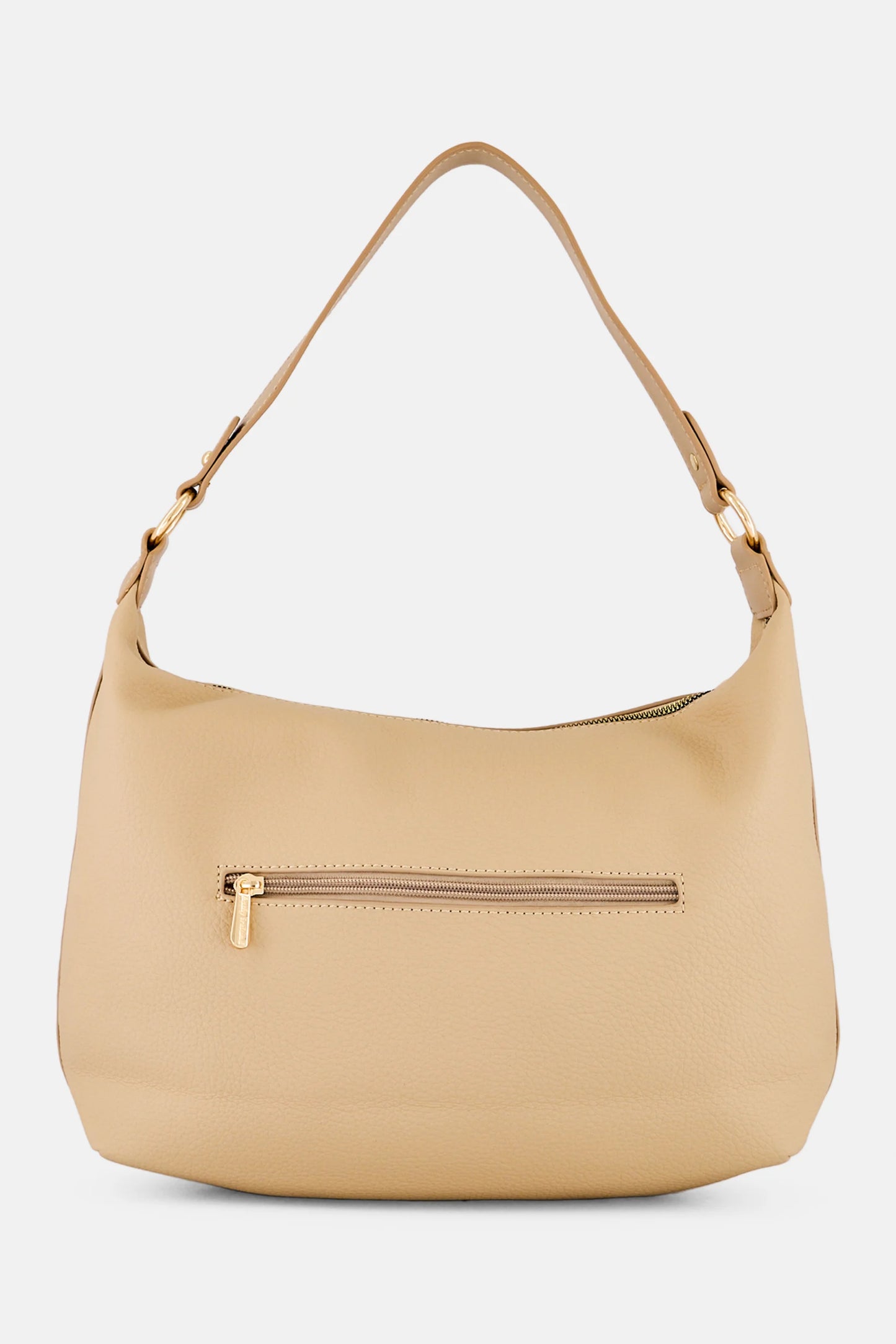 Kathy Ireland Women Brand Logo Crossbody Bag, Beige