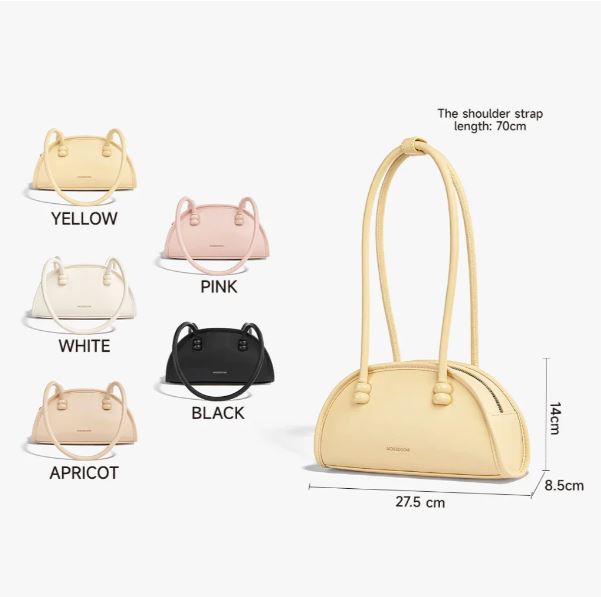 MOSSDOOM Fiore Women's Bag Classic Style, Cute & Bread-shaped Bag for Women