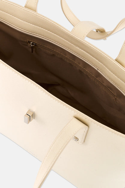 XOXO Women Brand Logo Tote Bag, Cream