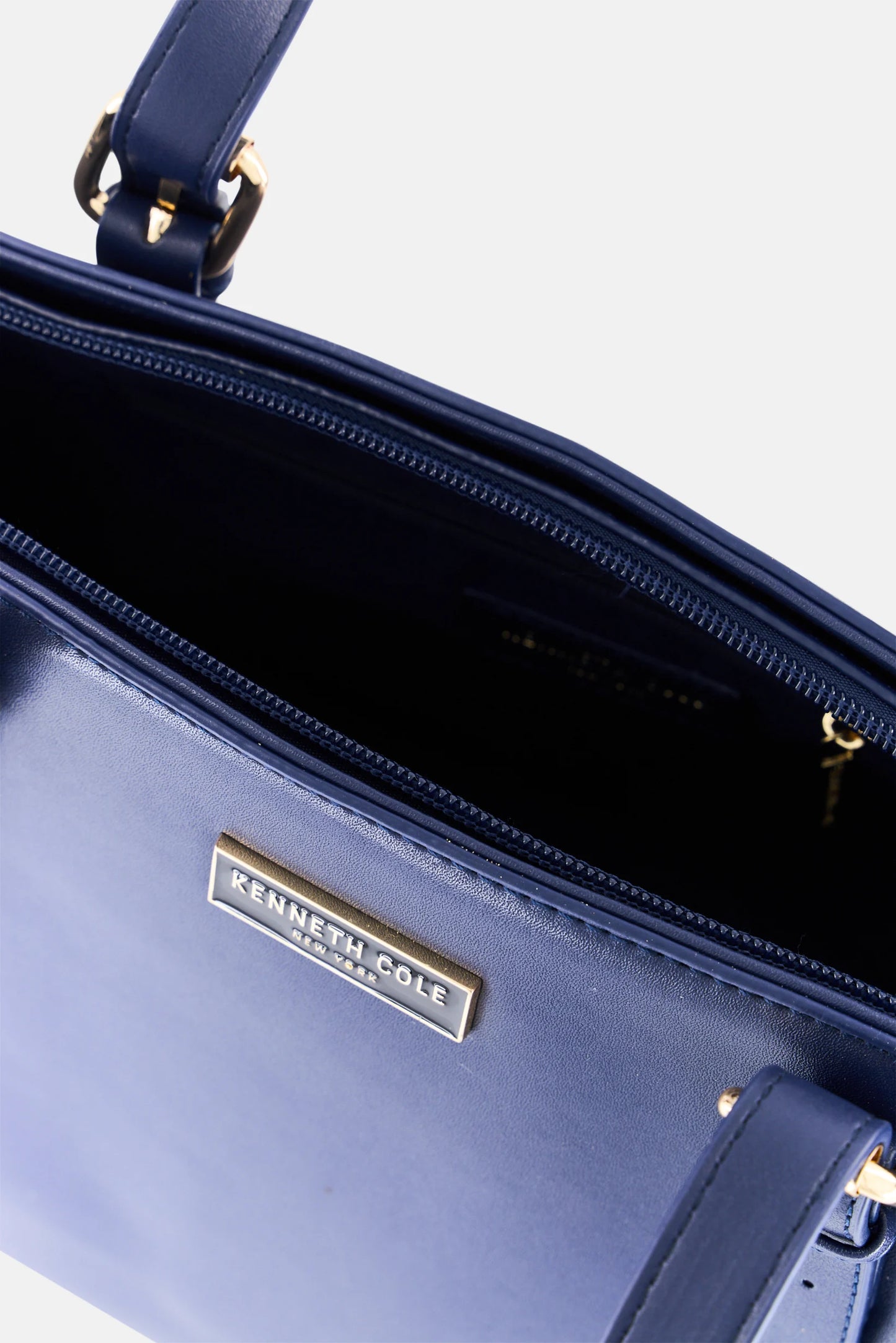 Kenneth Cole Women Brand Logo Tote Bag, Navy