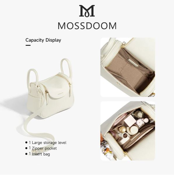 MOSSDOOM Women's Zenith Bag - Compact Luxury Bag for Women
