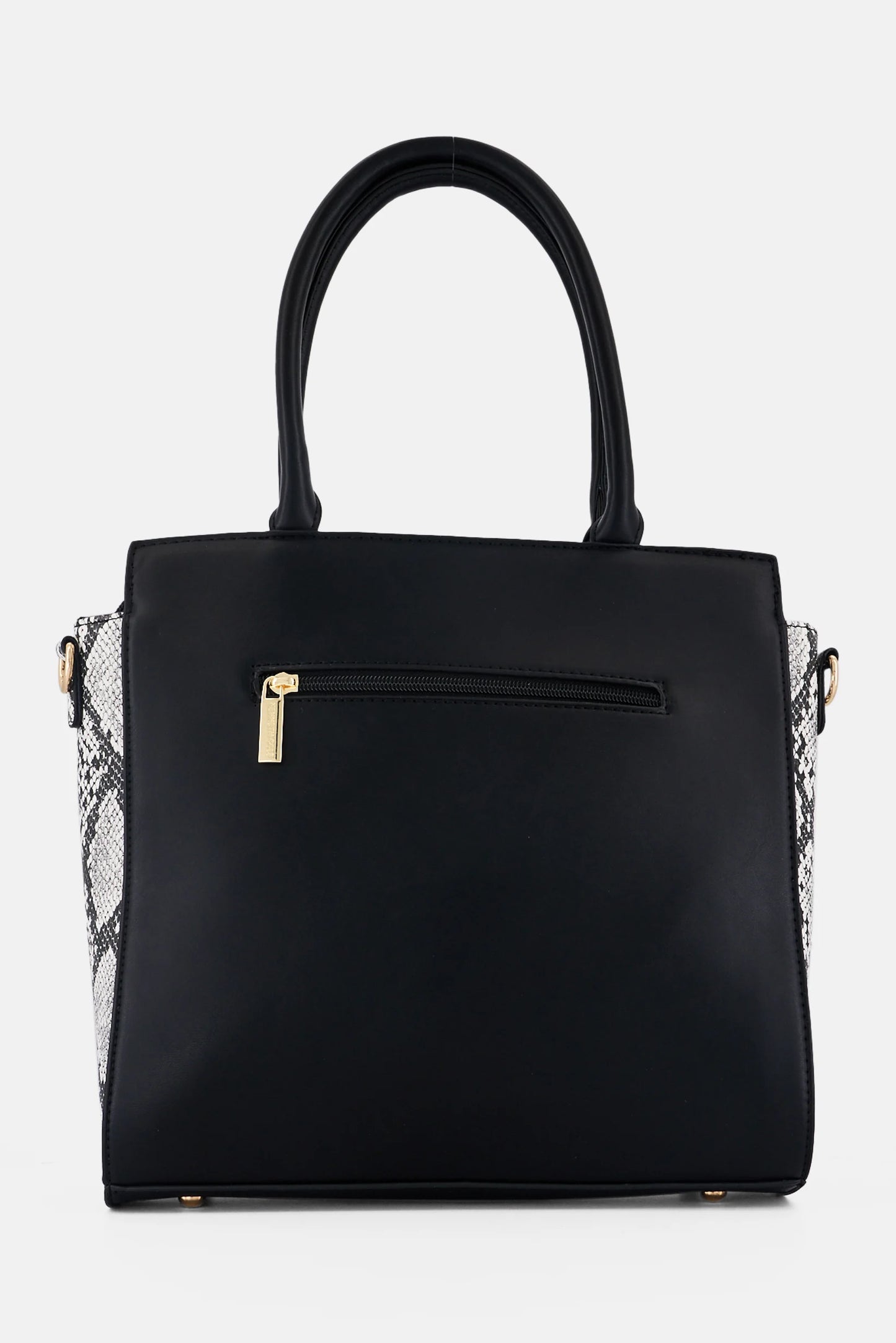 Kenneth Cole Women Snake Print Satchel Bag, Black