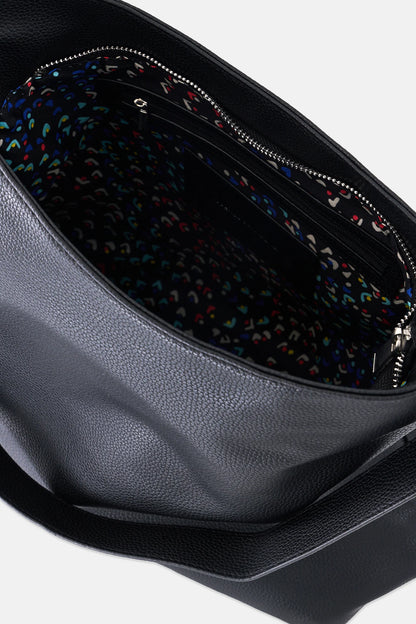 French Connection  Chase Pebble Slouchy Hobo Bag, Black