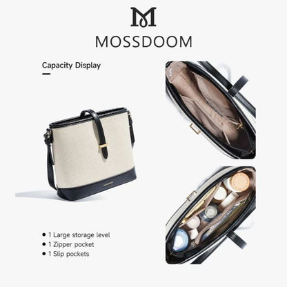 MOSSDOOM Women's Bag Catly Bag Fashion Sweet Stitching Color Underarm Bucket Bag Large Capacity Shoulder Bag for Women