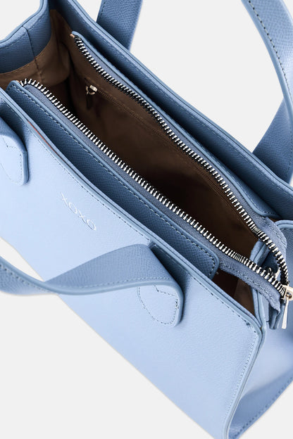XOXO Women Brand Logo Satchel Bag, Light Blue