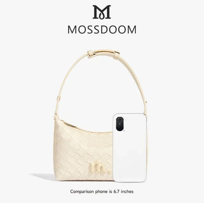 MOSSDOOM Celestia Bag Exquisite Elegant -Woven Texture Underarm Shoulder Bag